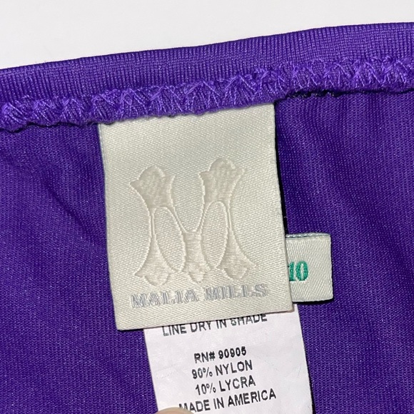 Malia Mills “It’s a Cinch” Purple Bikini Bottom Size 10 - Picture 7 of 8